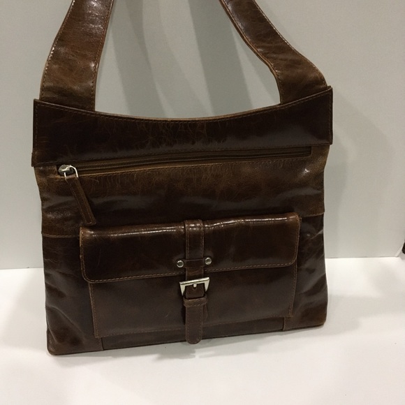 Oran Australia Leather Shoulder Bag Satchel Small - Picture 2 of 8